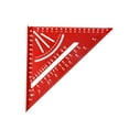 thumbnail image 3 of Colaxi Aluminum Alloy Carpenter Square Woodworking Ruler 30 degree 45 degree 60 degree Square Measuring Gauging Tool for Industrial Framing Metric red, 3 of 8