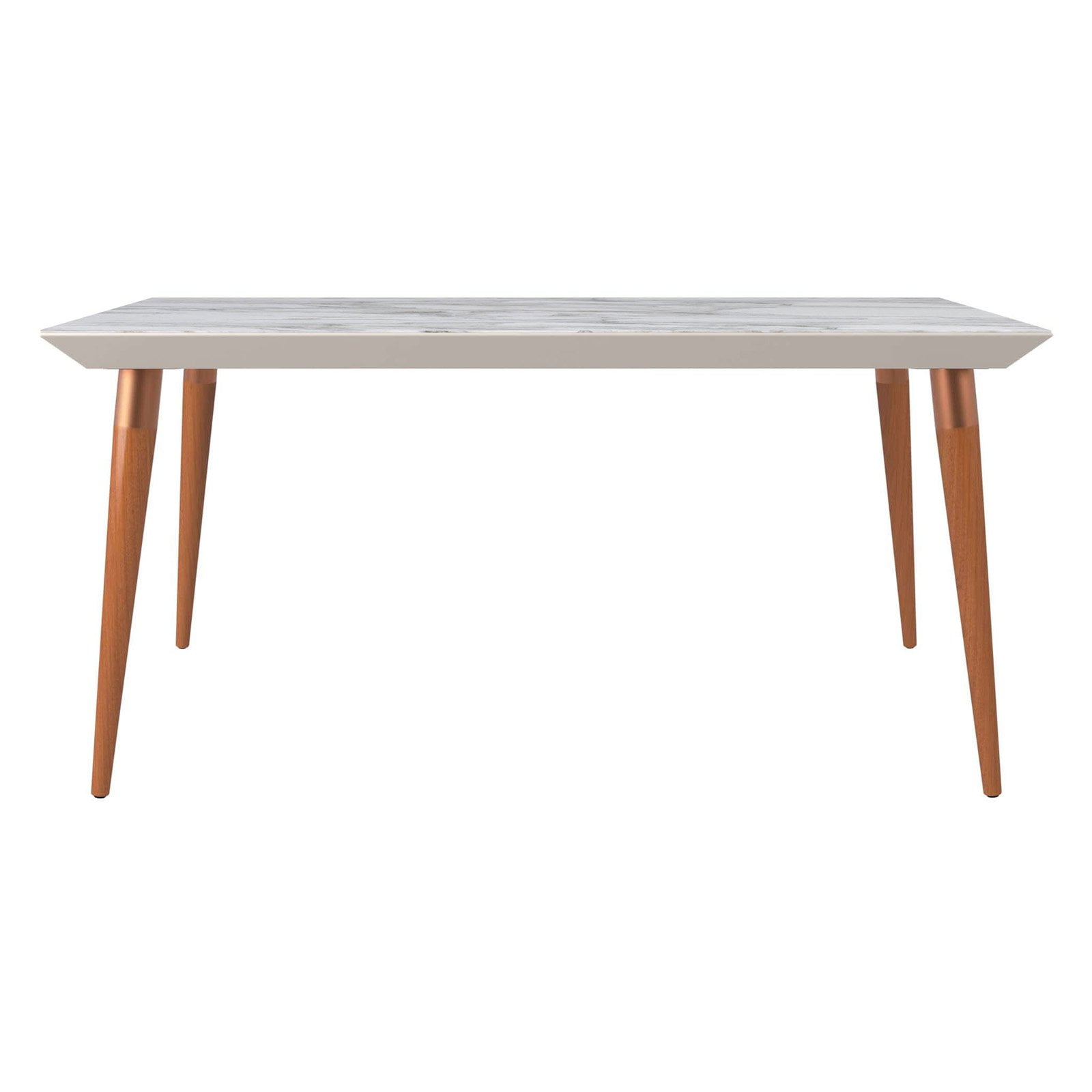 Manhattan Comfort Utopia Glass Top Dining Table