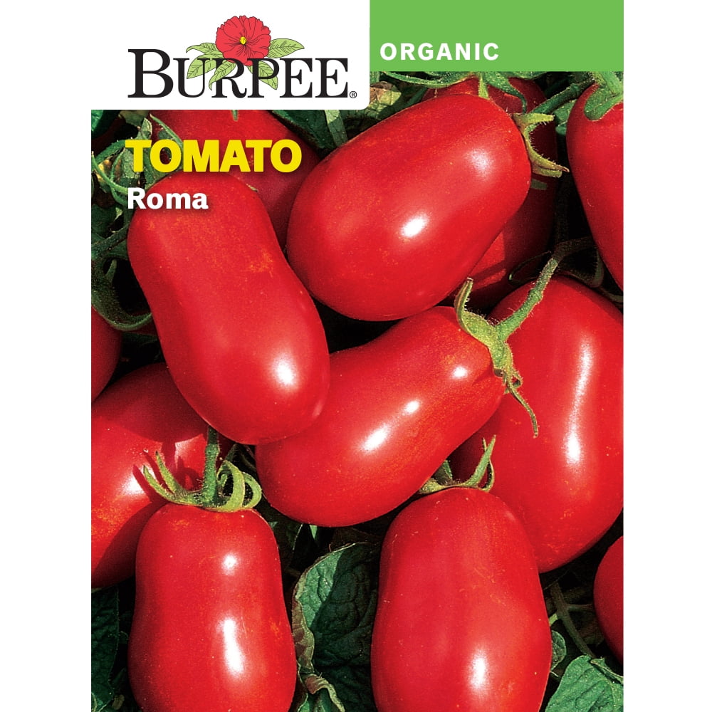 Burpee Organic Roma Tomato Vegetable Seed, 1pack