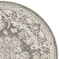 thumbnail image 3 of SAFAVIEH Reflection Sophia Traditional Area Rug, Dark Grey/Cream, 5' x 5' Round, 3 of 5