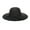 Black, variant on Womens 100% Wool Felt Fedora Hat Wide Brim Floppy/Porkpie Style Prom Hat