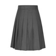 thumbnail image 3 of Pleated Skirts for Women, Skorts High Waisted A-Line Midi Skirts Solid Color Knee Length Skirt Pleated Skirt Women Gray 4XL, 3 of 9
