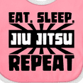 thumbnail image 4 of Inktastic Eat, Sleep, Jiu Jitsu, Repeat Boys or Girls Baby Bib, 4 of 4