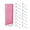 Pink, variant on Revolving 8"W x 20.625"H Pegboard Counter Display w/16 4"Hooks