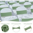 thumbnail image 3 of 150 Pcs Spandex Chair Sashes Bows Stretch Chair Cover Bands Elastic Ties Bands Slider Sashes Without Buckle Decorations for Wedding Party Events Ceremony Birthday(Sage Green), 3 of 14