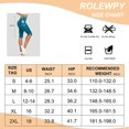 thumbnail image 7 of Nebility Capri Yoga Pants for Women Compression Workout Running Leggings High Waist(Blue, L), 7 of 7