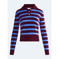 thumbnail image 5 of Free Assembly Women's and Women's Plus Polo Sweater with Long Sleeves, Lightweight, Sizes XS-4X, 5 of 5