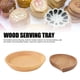 thumbnail image 5 of Platos de madera ANGGREK para comida bandeja de madera para servir 2 Piezas Hechas A Mano, 5 of 7