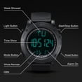 thumbnail image 4 of Dazone Digital Sports Watch, Men's Women's Military Tactical Watch LED Backlight Wristwatch Waterproof, 24 Hour Clock Alarm Clock, 4 of 9