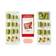 thumbnail image 4 of KISS imPRESS  Press on Nails, Before Sunrise, Green, Short Squoval, 30 Count, 4 of 8