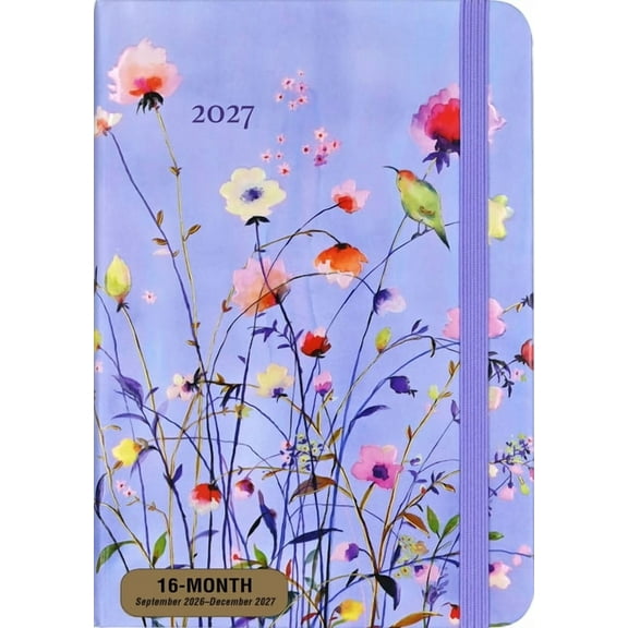 2027 Lavender Wildflowers Weekly Planner (16 Months, Sept 2026 to Dec 2027), (Paperback)