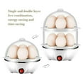 thumbnail image 2 of Double Tier Egg Cooker, Rapid Electric Egg Cooker, 14 Egg Capacity, Auto Shut Off Function, Easy to Clean, White, 2 of 10