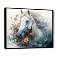 thumbnail image 2 of Designart "Galloping Horse In Watercolor" Animals Horse Floater Framed Wall Decor, 2 of 5