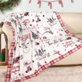 thumbnail image 3 of Christmas Throw Blanket Christmas Reindeer Blanket Ultra Soft Flannel Fleece Blanket Winter Plush Fuzzy Warm Bed Blanket Christmas Holiday Decor for Couch Bed 50" X 60", 3 of 5