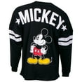 thumbnail image 3 of Mickey Mouse 805600-medium Disney Striped Sleeve Black Long Sleeve Shirt - Medium, 3 of 3