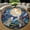 Wolves, variant on Round Rug, Golf Cart2 Animal Lover Gift Soft Washable Carpet, Non-Slip Floor Mat for Living Room Bedroom Home Decor 24 Inch