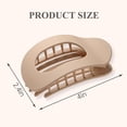 thumbnail image 2 of Pinzas para el pelo Nicboee Flat Round Lay Down para mujer, 4 unidades, 2 of 7