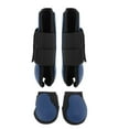 thumbnail image 1 of 2 pares de botas para patas de caballo, protección para patas delanteras y traseras de caballo , tendón ecuestre Azul oscuro Cola Envolturas de pierna de caballo, 1 of 8
