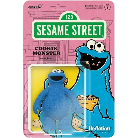 Super7 - Sesame Street - ReAction Figures Wv2 - Cookie Monster, Super7, Gifts