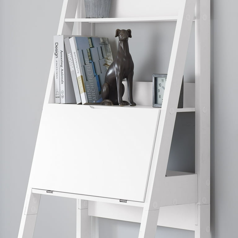Mainstays contemporary 3 shelf ladder desk deals