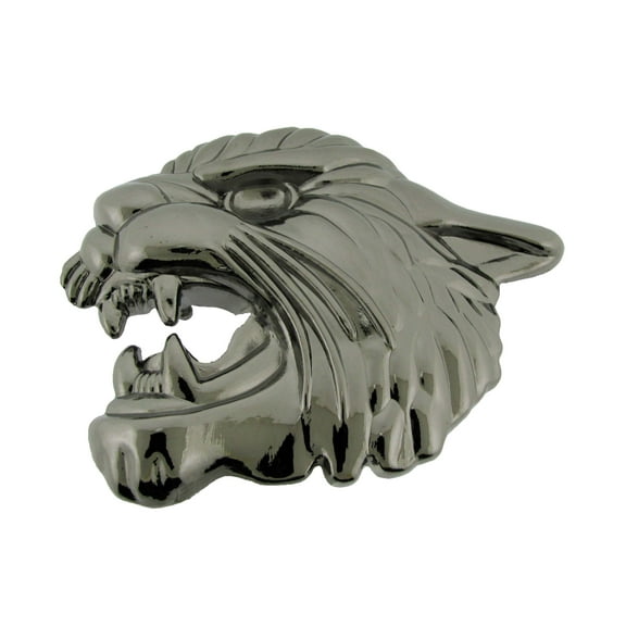 Lion Belt Buckle Antiqued Metal Unisex Fashion Costume Gothic Tattoo Tribal