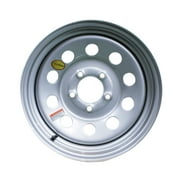 Arcwheel Silver Modular Steel Trailer Wheel - 15" X 6" Rim - 5 on 4.5