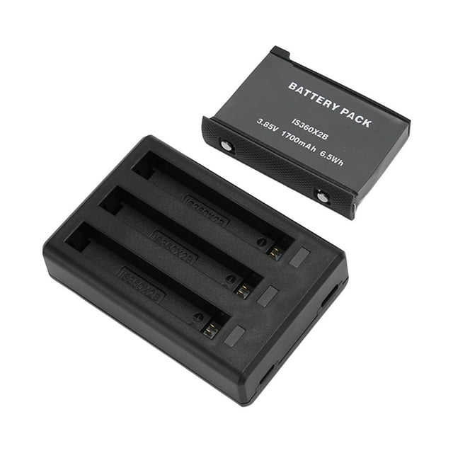 3 Channel Camera Battery , ABS Rechargeable Lithium Battery Fireproof Fast Charging Safe Camera Battery Pack 3.85v 1700mah 6.5Wh for Camera