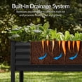thumbnail image 6 of Best Choice Products 72x24x30in Non Toxic Elevated Galvanized Metal Garden Bed Corner Protectors - Black, 6 of 9