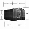 thumbnail image 2 of Relyard 12x8 Metal Outdoor Storage Garden Shed, 2 of 5