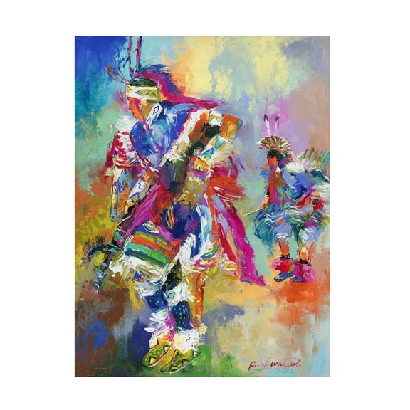 Trademark Fine Art Richard Wallich Pow Wow Canvas Wall Art - 14x19