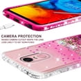 thumbnail image 6 of Compatible for LG Stylo 4 Case, LG Q Stylus Case, with [Temper Glass Screen Protector] SOGA Diamond Liquid Quicksand Cover Cute Girl Women Phone Case LG Q710 - Clear/Pink, 6 of 6