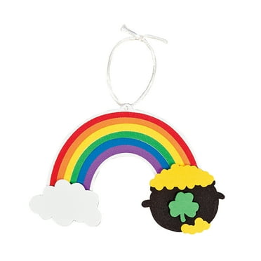 St Pats Rainbow Ornaments Craft Kit- Craft Kits - 12 Pieces