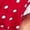 Red, variant on Polka Dot Print Belted Wrap Dress with Puff Sleeves and Ruffle Hem