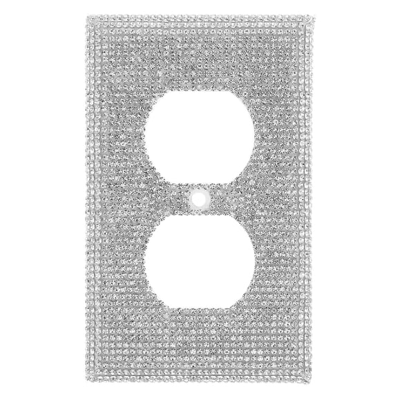 Amosfun socket covers for outlets outlet light cover Silver 1 Set