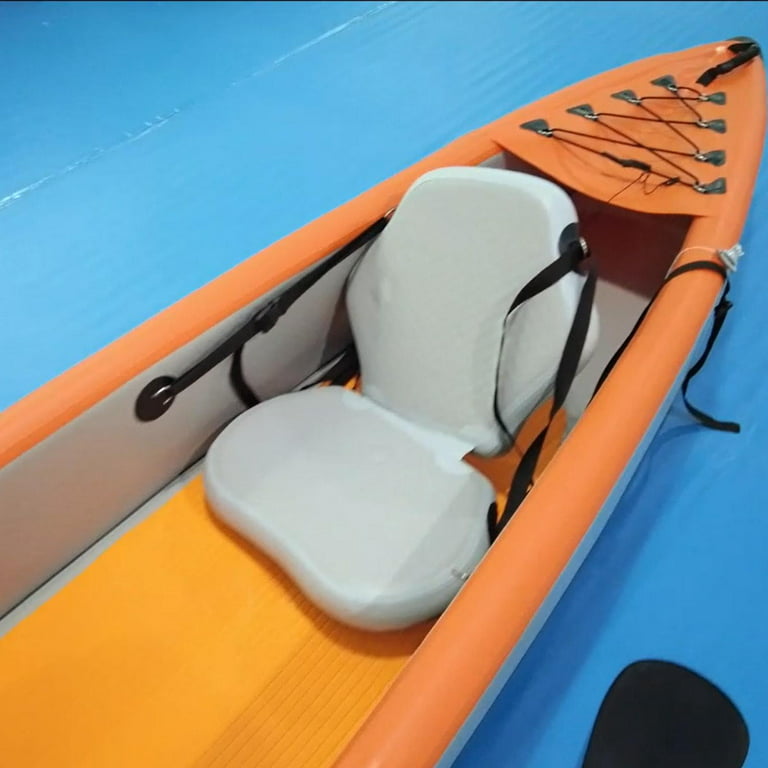 Inflatable Kayak Seat Canoe Backrest Seat Adjustable Straps Easy
