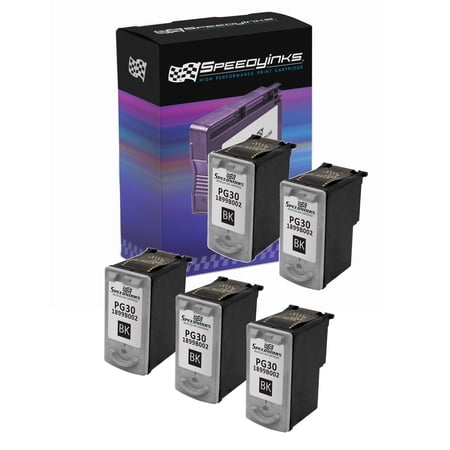 Speedy Remanufactured Cartridge Replacement for Canon PG30 (Pigment Black  5-Pack)