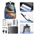 thumbnail image 4 of Disketp Colorful Planet Universe Mochila Ligera Clásica con Múltiples Bolsillos, Mochila Casual para Hombre y Mujer, Ideal para Escuela, Trabajo y Viajes, 4 of 6