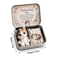 thumbnail image 3 of Pocket Hug Plush Doll Set with Metal Tin Box, Portable Mini Comfort Plush Companion, Sentimental Emotional Support Keepsake Gift for Friends & Family, 3 of 4