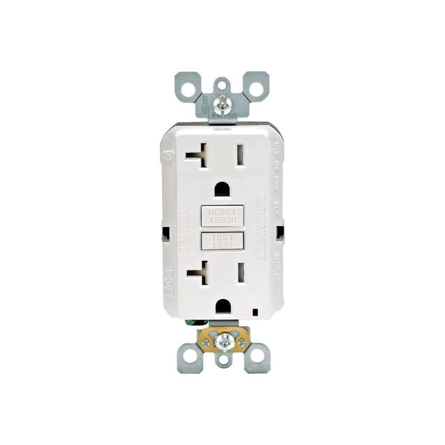 Enchufe eléctrico Leviton ORGL83109 blanco, paquete de 1