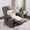 Dark Grey, variant on MCombo Power Lift Recliner Chair for Seniors, 180° Lay Flat Sleep, Full Body Heating, Wide Seat Faux Rabbit Fur, Light Grey