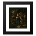 thumbnail image 2 of Narcisse-Virgile Diaz de La Peña 20x23 Black Modern Framed Museum Art Print Titled - Descent of the Bohemians (C. 1860), 2 of 5