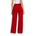 thumbnail image 6 of MEICHEN Women Fleece Baggy Sweatpants with Pockets Wide Straight Leg High Waist Joggers Pants Winter Clothes, 6 of 7