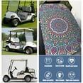 thumbnail image 6 of Artistic Mandala Print Golf Cart Bench Cover 51" x 31", Microfiber Towel for Universal Seat Protection, 6 of 8