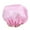 Pink, variant on jiaroswwei Home Women Elastic Reusable Waterproof Shower Cap Head Hair Cover Bathing Hat