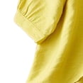 thumbnail image 5 of Ounisa Blouses for Women Dressy Casual Ruffle 3/4 Length Sleeve Womens Tops V Neck Button Loose Tshirts Trendy Summer Shirts, 5 of 5