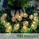 thumbnail image 5 of Lámpara 5m 20LED Bolas de cristal Luz solar impermeables para exteriores (blanco cálido) Likrtyny Para estrenar, 5 of 8