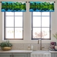 thumbnail image 3 of LALILO Kitchen Curtain Valance Art Oil Acrylic Artistic Rod Pocket Window Curtain 52"x 18" Set of 2, 3 of 5