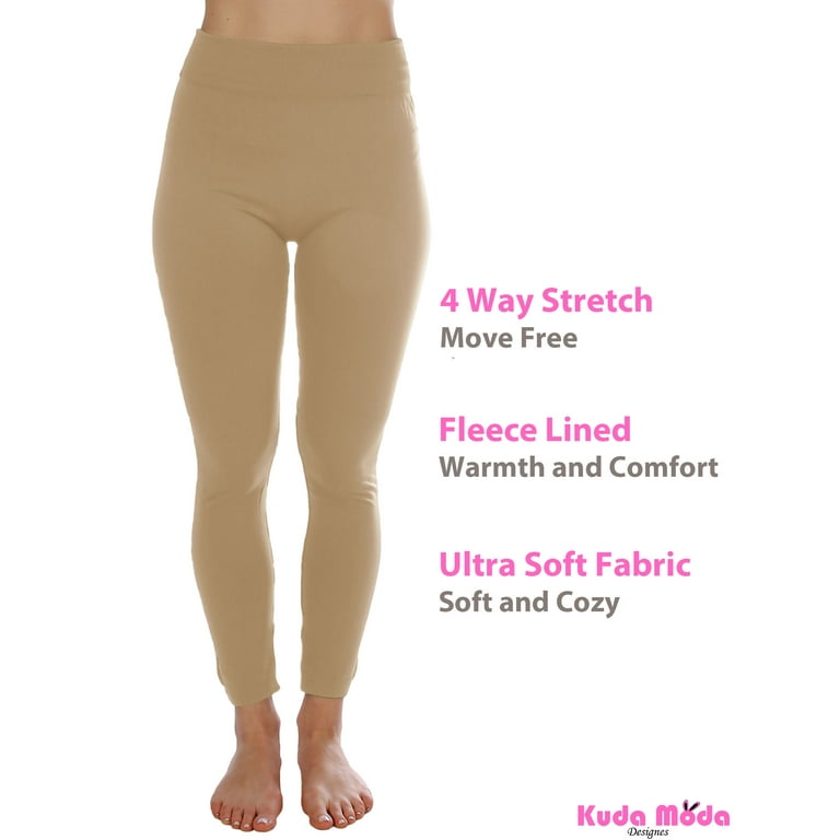 Kuda Moda Women Winter Warm Fleece Lined Thick Brushed Full Length Leggings  Thermal Legging Pants - Walmart.com