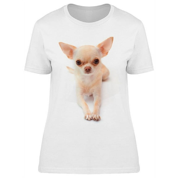 Serious Chihuahua Pose T-Shirt Women -Image by Shutterstock, Female x-Large