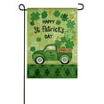 thumbnail image 2 of St Patricks Day Truck Garden Flag 2 Sided, 2 of 2
